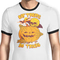 Eat Tricks, Do Treats - Ringer T-Shirt Hoodie, Sweatshirt | CiraTrend.com (Image 1)