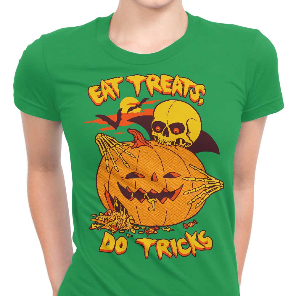 Eat Tricks, Do Treats - Women's Apparel T-Shirts, Hoodie, Sweatshirt | CiraTrend.com (Image 1)