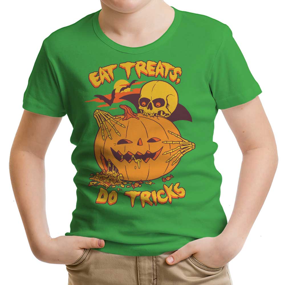 Eat Tricks, Do Treats - Youth Apparel T-Shirts, Hoodie, Sweatshirt | CiraTrend.com (Image 1)