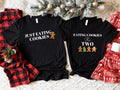 Eating Cookies For Two T-Shirt, Just Eating Cookies Shirt, Pregnancy Announcement Christmas Shirt, Matching Christmas...
