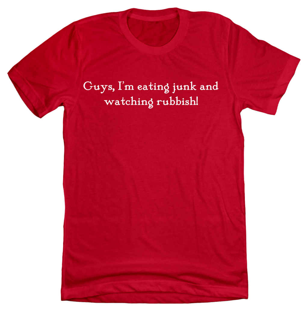 Eating Junk and Watching Rubbish Quote Tee Hoodie, Sweatshirt | CiraTrend.com (Image 2)