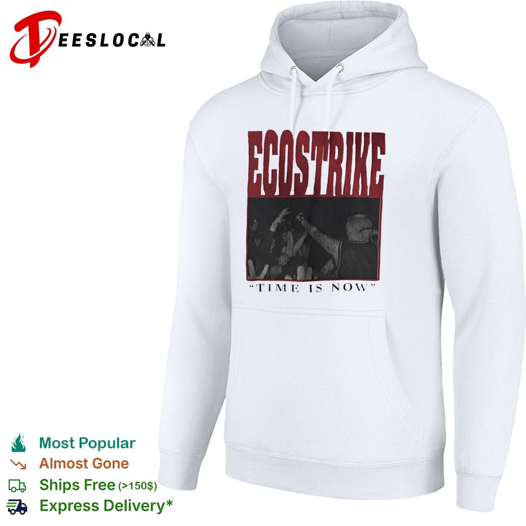 Ecostrike Time is Now Hardcore Punk Band Concert shirt
