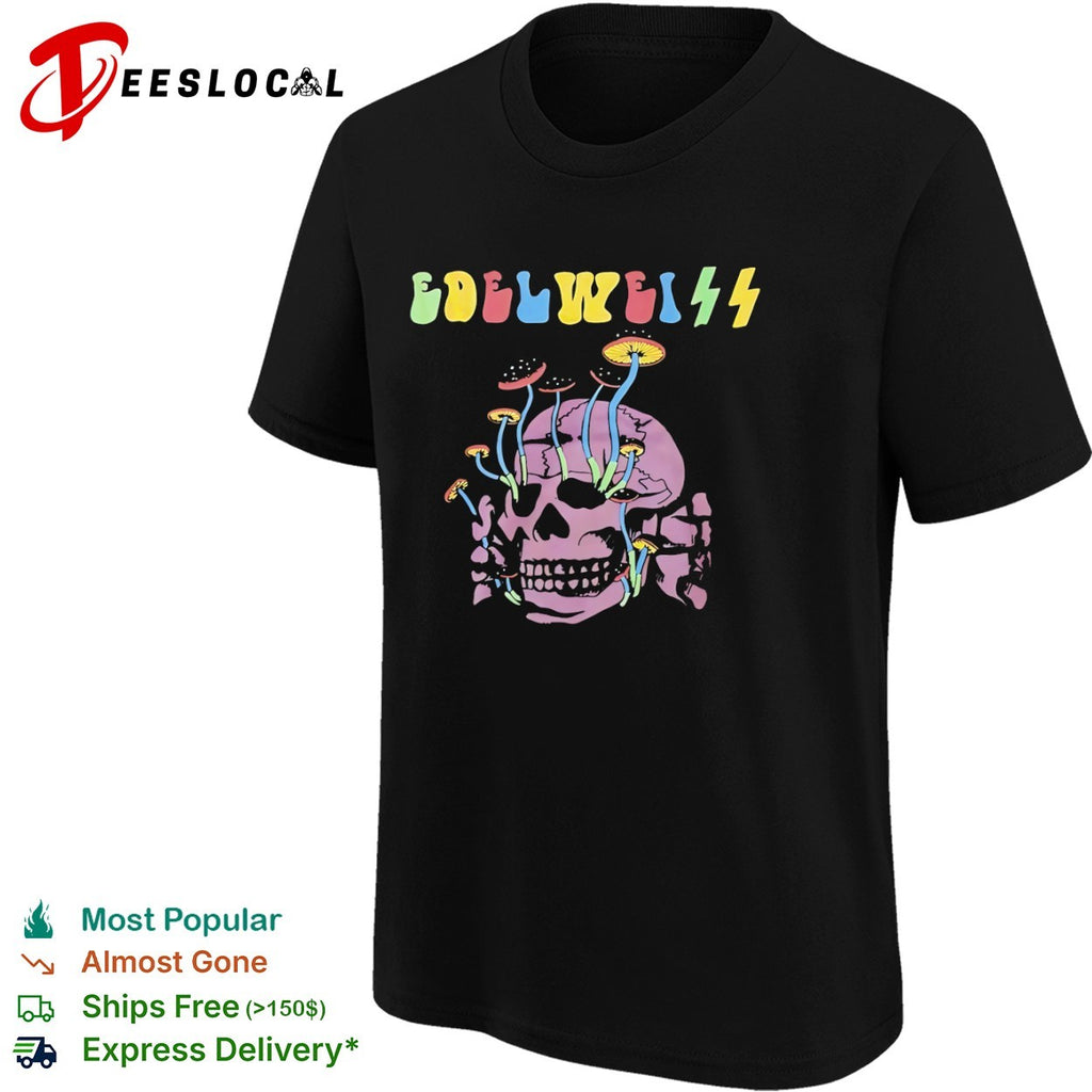 Edelweiss Totenkopf Mushroom Skull Shirt