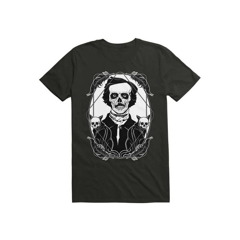 Edgar Allan Poe Nevermore Gothic Literature Writer Portrait Vintage Shirt Hoodie, Sweatshirt | CiraTrend.com