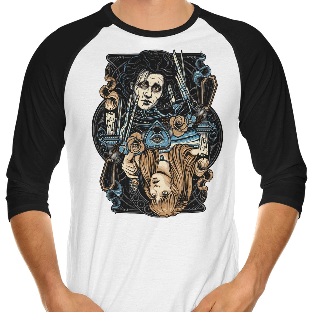 Edward and Kim - 3/4 Sleeve Raglan T-Shirt Hoodie, Sweatshirt | CiraTrend.com (Image 3)