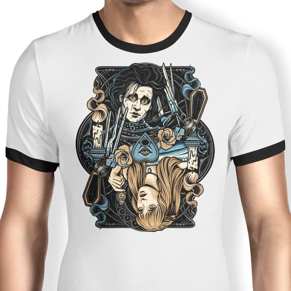 Edward and Kim - Ringer T-Shirt Hoodie, Sweatshirt | CiraTrend.com (Image 1)
