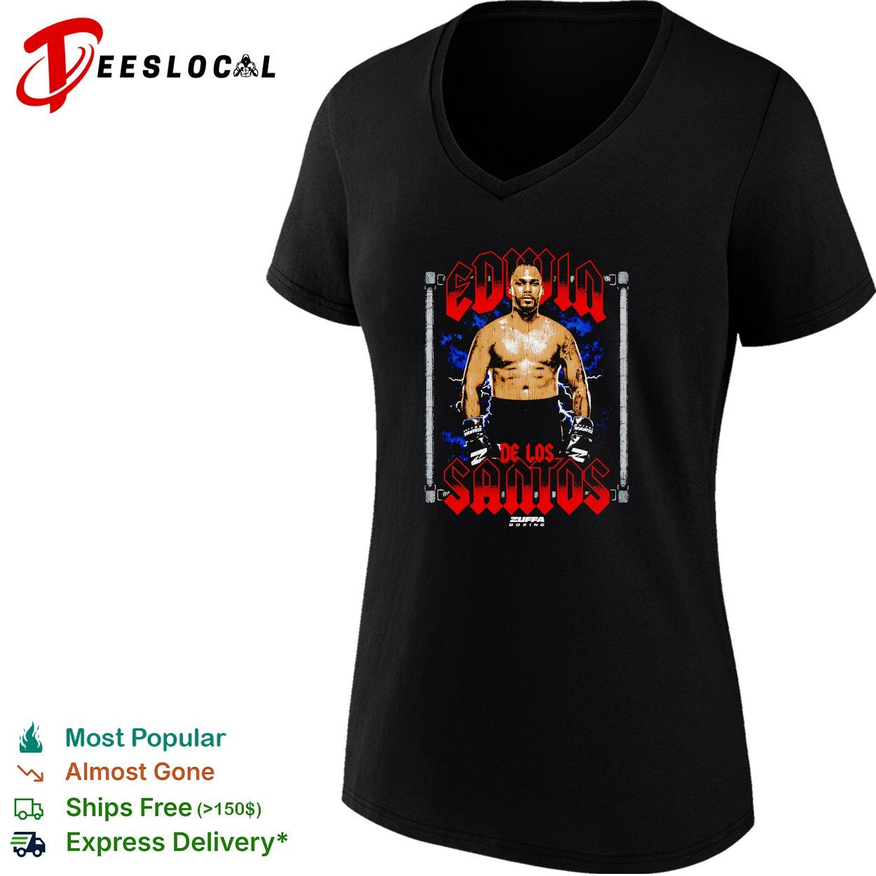 Edwin De Los Santos Zuffa boxing shirt