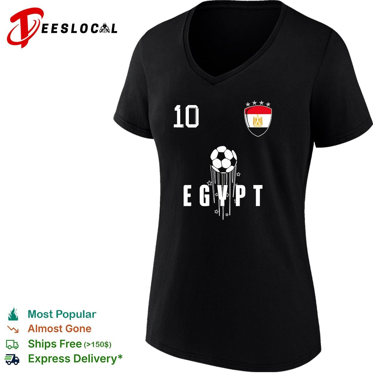 Egypt 10 soccer ball shirt