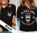 Elder Emo Club Shirt, Respect Your Elder, Emo Shirt, Emo Girl Shirt, It Was Never A Phase, Skull Shirt, Band Shirt, Pop...