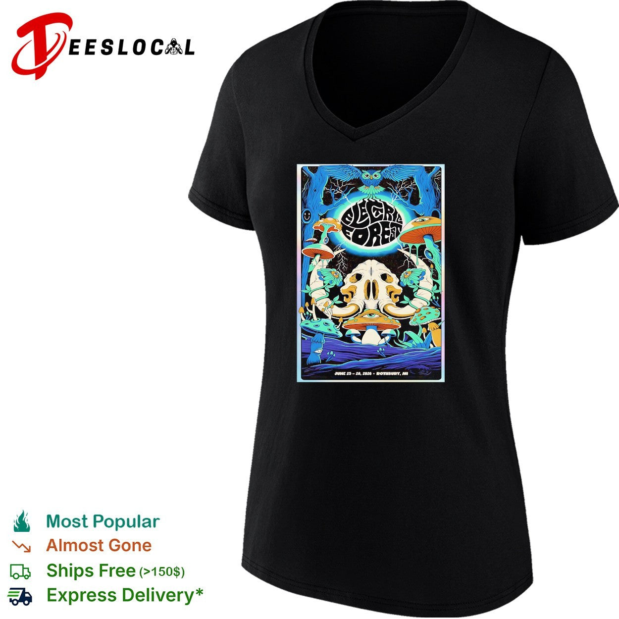 Electric Forest 2026 Rothbury Michigan music festival shirt