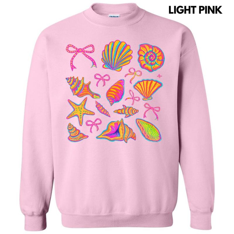 Electric Seashell Collage Sweatshirt 'NLB' T-Shirts, Hoodie | CiraTrend.com