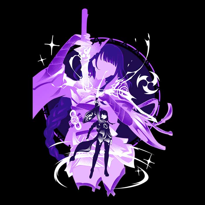 Electro Raiden Shogun Ringer T-Shirts, Hoodie, Sweatshirt