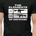Elements of Defense: AR-15 and AK-47" T-shirt Menswear Crewneck t shirt Hoodie, Sweatshirt | CiraTrend.com