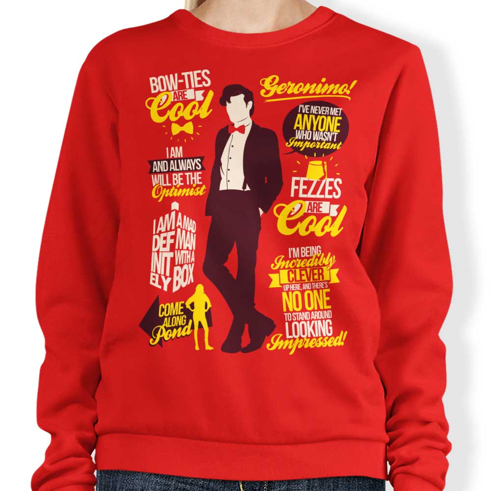 Eleventh Doctor Quotes - Sweatshirt T-Shirts, Hoodie | CiraTrend.com (Image 1)