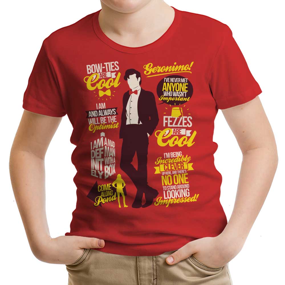 Eleventh Doctor Quotes - Youth Apparel T-Shirts, Hoodie, Sweatshirt | CiraTrend.com (Image 1)
