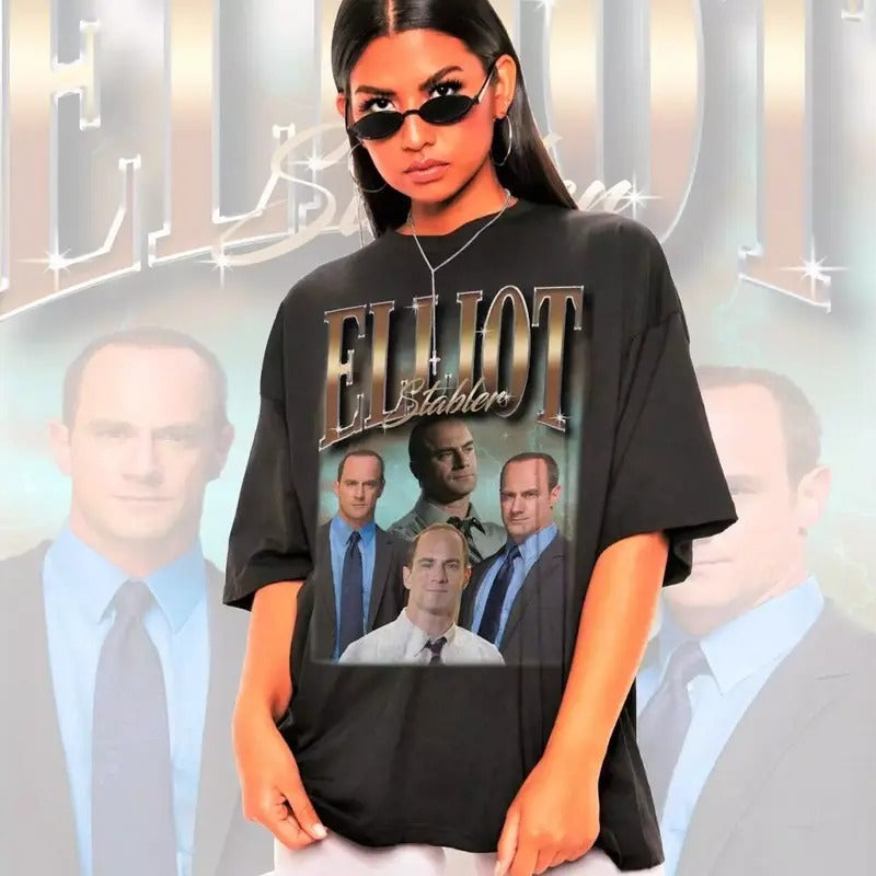Elliot Stabler Shirt -Christopher Meloni Homage Unisex T-Shirt All Size Hoodie, Sweatshirt | CiraTrend.com