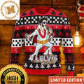 Elvis Presley Fatley Meme Red Funny Ugly Christmas Sweater