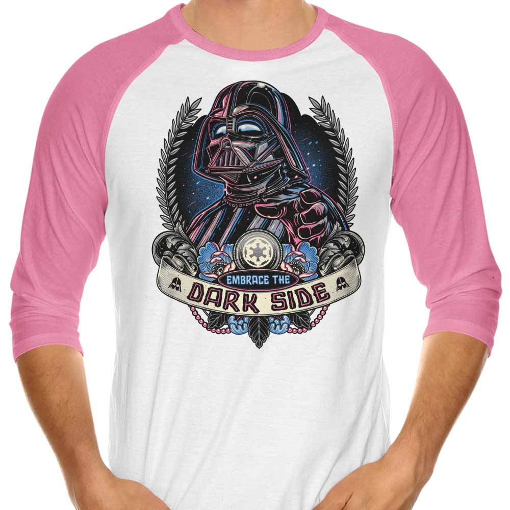 Embrace the Dark Side - 3/4 Sleeve Raglan T-Shirt Hoodie, Sweatshirt | CiraTrend.com (Image 4)
