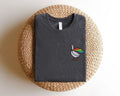 Embroidered Rainbow Goose Shirt, Embroidered LGBTQ Sweatshirt, Embroidered Pride Shirt, Gay Shirt, Transgender Tee, Human...