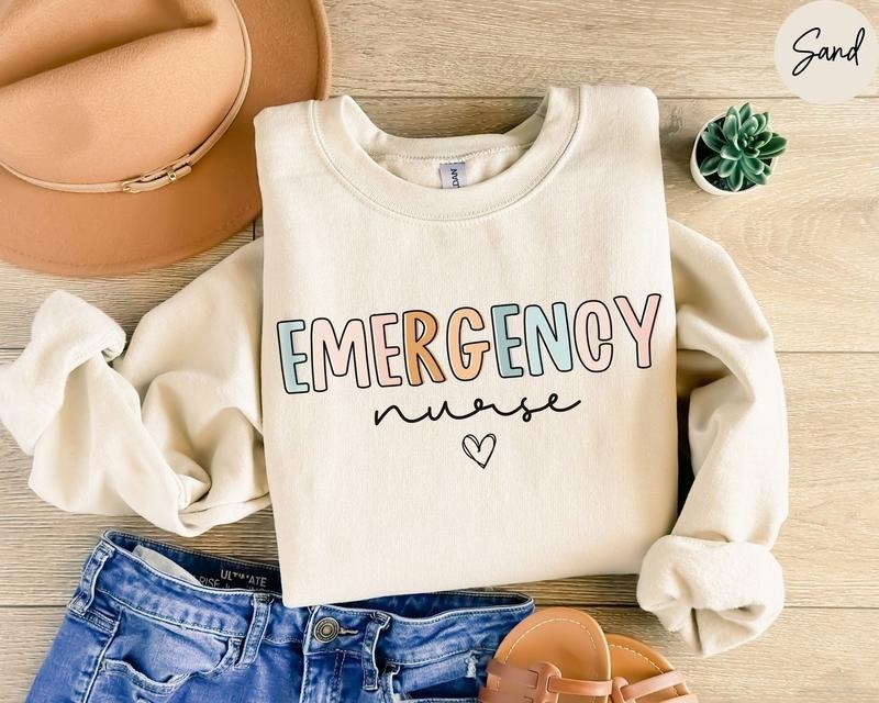 Emergency Nurse Sweatshirt, ER Nurse Sweater, Emergency Room Nurse Shirt, Emergency Department Gift For New Er Nurse...