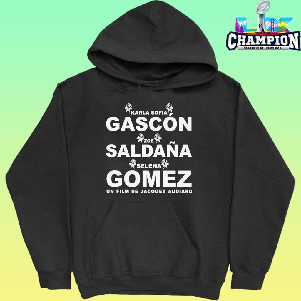 Emilia Perez Karla Sofia Gascon And Zoe Saldana Shirt