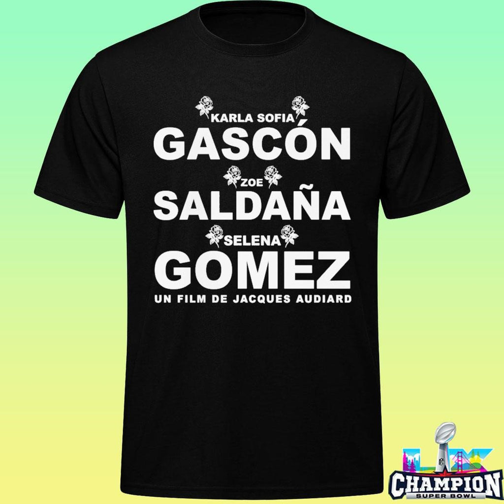 Emilia Perez Karla Sofia Gascon And Zoe Saldana Shirt