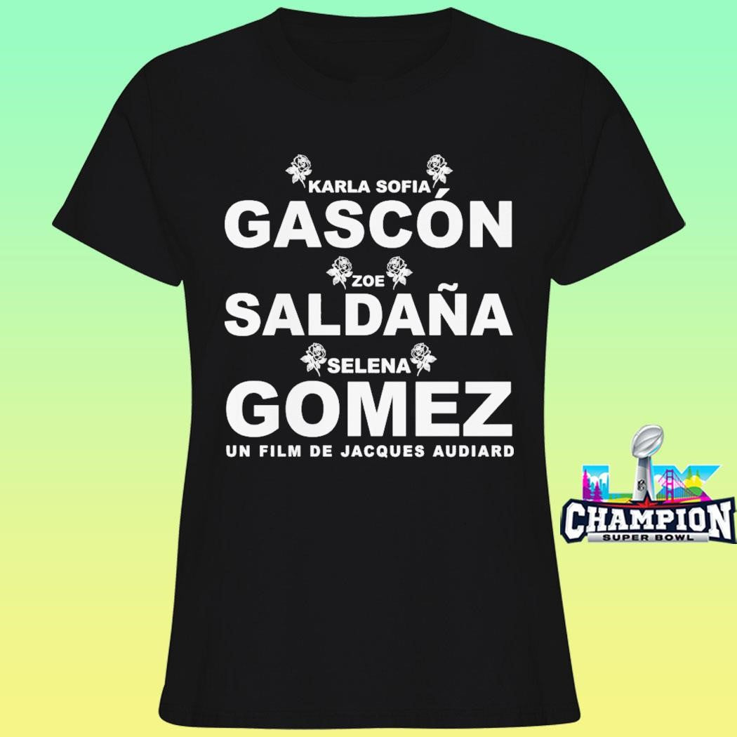 Emilia Perez Karla Sofia Gascon And Zoe Saldana Shirt