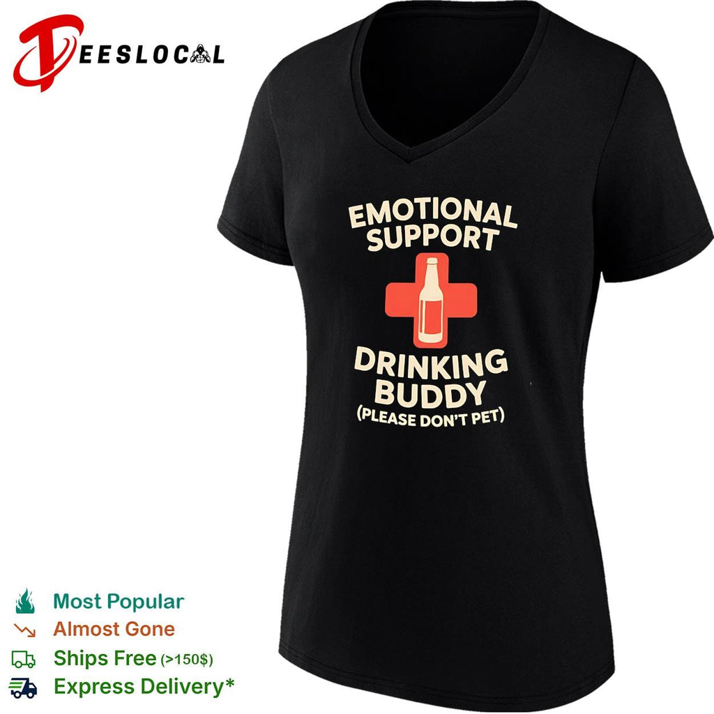 Emotional support drinking buddy vintage shirt