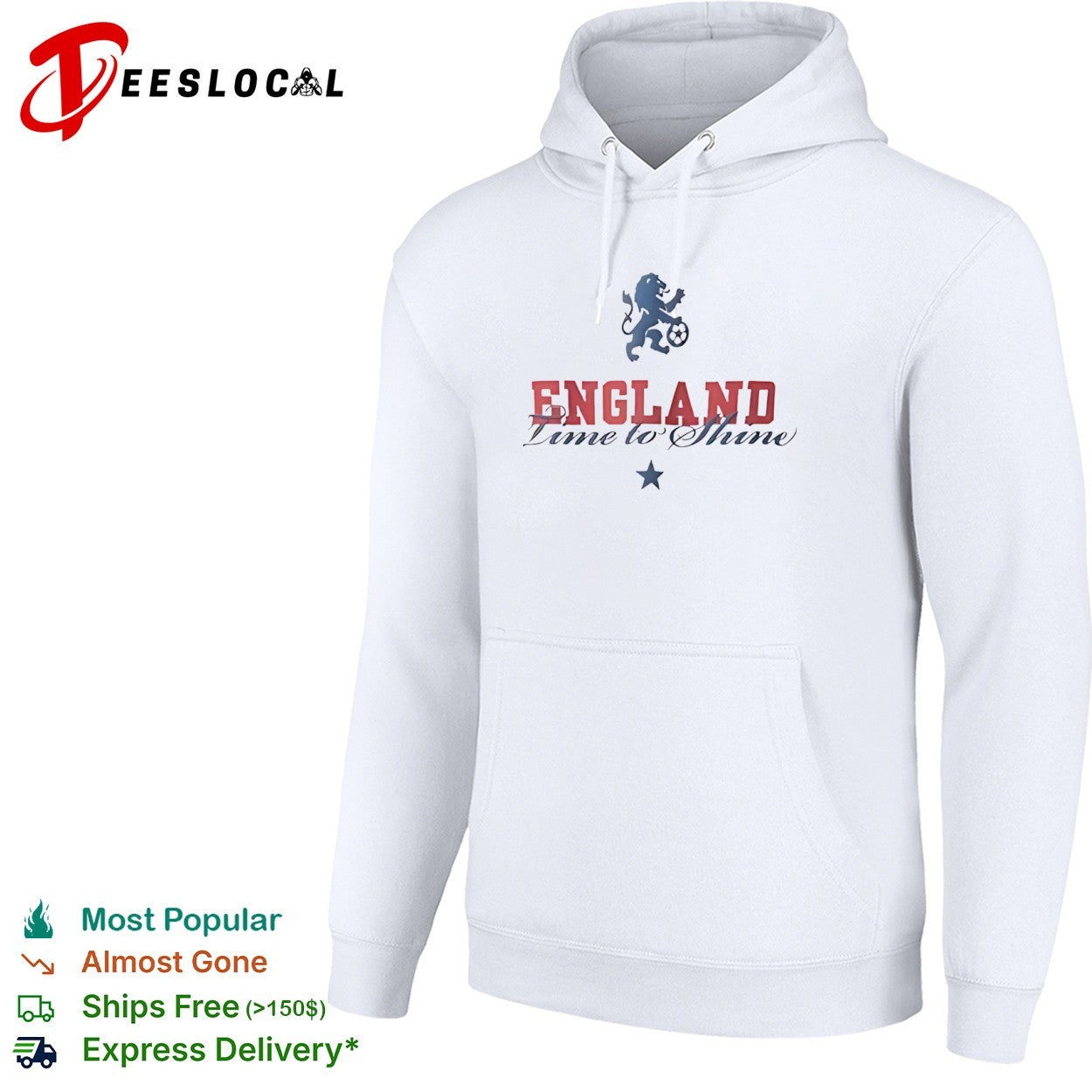 England Time to Shine Lion Soccer shirt