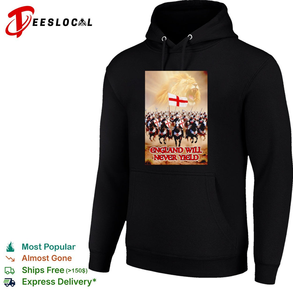 England Will Never Yield Lion Crusade Cross Knight shirt