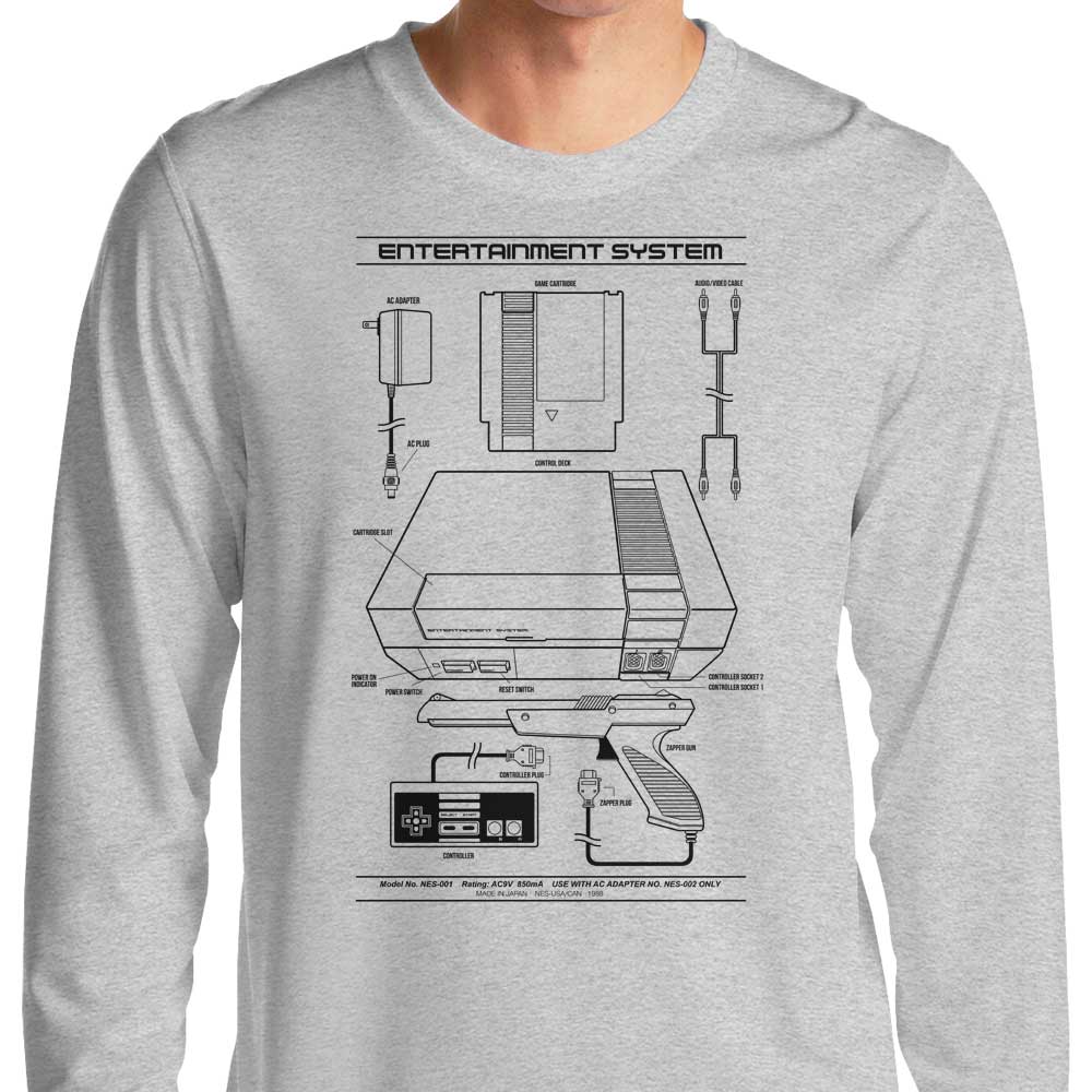 Entertainment System (Alt) - Long Sleeve T-Shirt Hoodie, Sweatshirt | CiraTrend.com (Image 1)