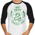 Envy is My Sin - 3/4 Sleeve Raglan T-Shirt Hoodie, Sweatshirt | CiraTrend.com (Image 1)