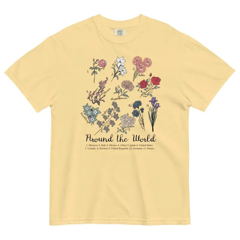 Epcot Flowers T-shirt, Flower and Garden Shirt, World Showcase Flowers Heavyweight Tee Hoodie, Sweatshirt | CiraTrend.com