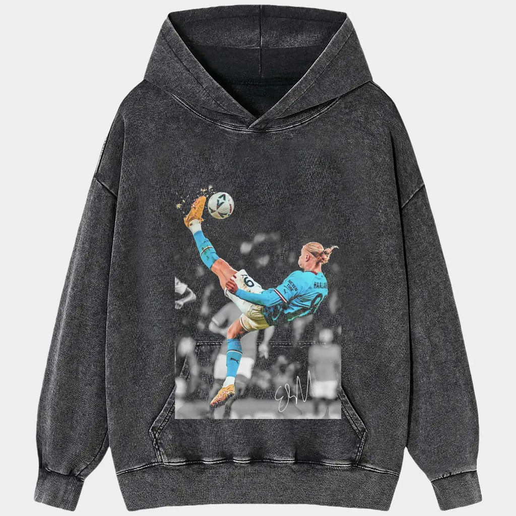 Erling Haaland Bicycle kick Tee Hoodie, Sweatshirt | CiraTrend.com (Image 2)