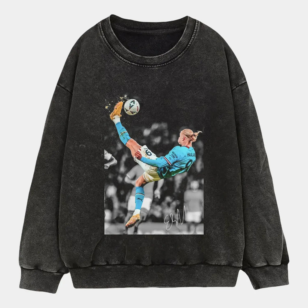 Erling Haaland Bicycle kick Tee Hoodie, Sweatshirt | CiraTrend.com (Image 3)