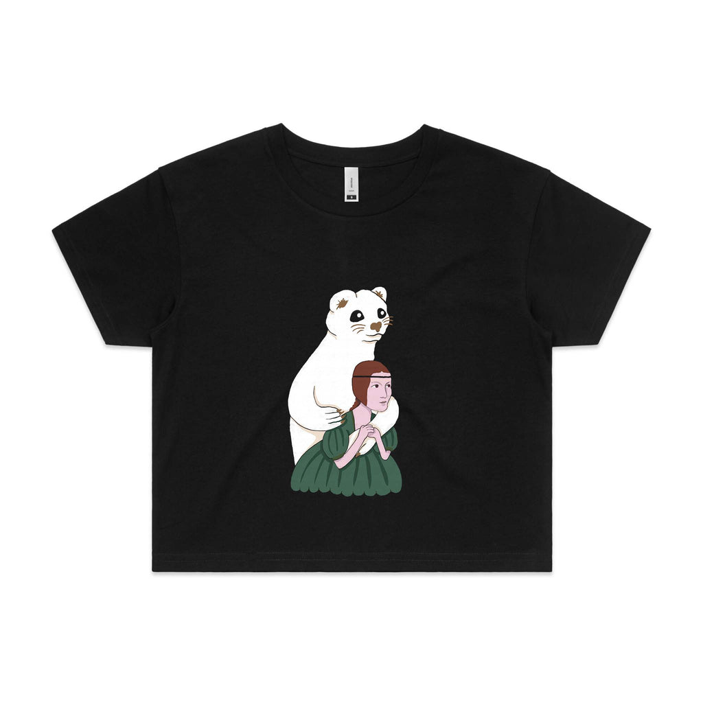 Ermine With A Lady Tee Hoodie, Sweatshirt | CiraTrend.com (Image 3)