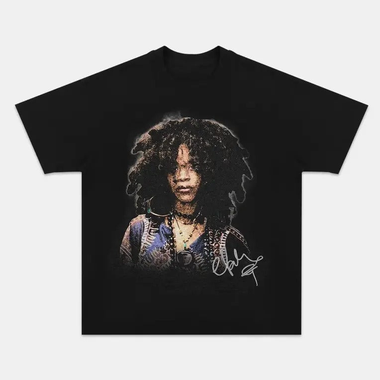 Erykah Badu Modern Look Tee Hoodie, Sweatshirt | CiraTrend.com