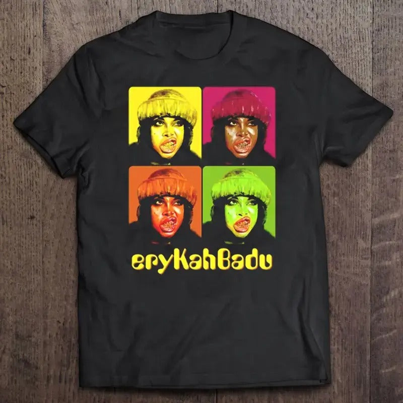 Erykah Badu shirt short Crewneck Shortsleeve Hoodie, Sweatshirt | CiraTrend.com