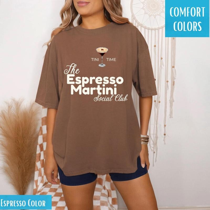 Espresso Martini Shirt, Tini Time, Espresso Shirt, Espresso Martini Social Club Shirt, Espresso Martini Lover Gift,...