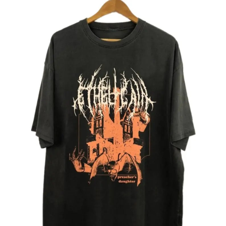 Ethel Cain Retro Shirt, Ethel Cain Concert Tour Unisex Tee, Ethel Black Metal T-shirt, Preacher's Daughter Shirt Hoodie,...