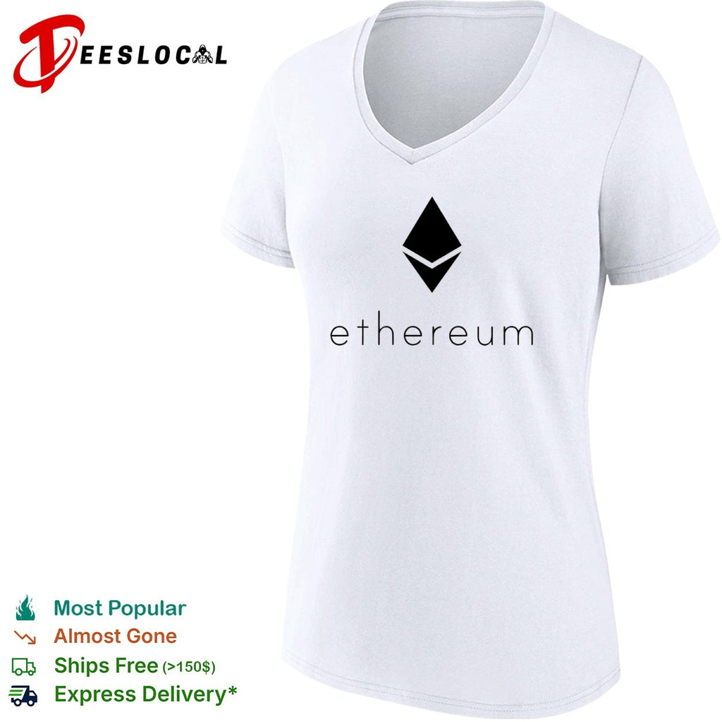 Ethereum cryptocurrency logo shirt