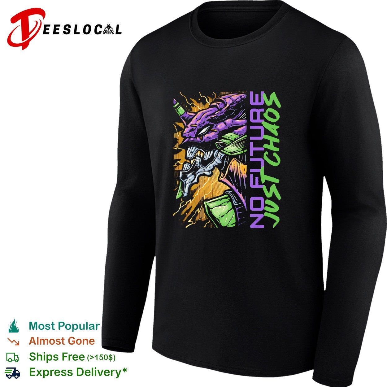 Eva-01 from Neon Genesis Evangelion No Future Just Chaos shirt