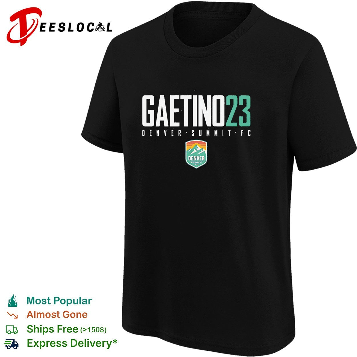Eva Gaetino 23 Denver Summit FC professional women’s soccer team shirt