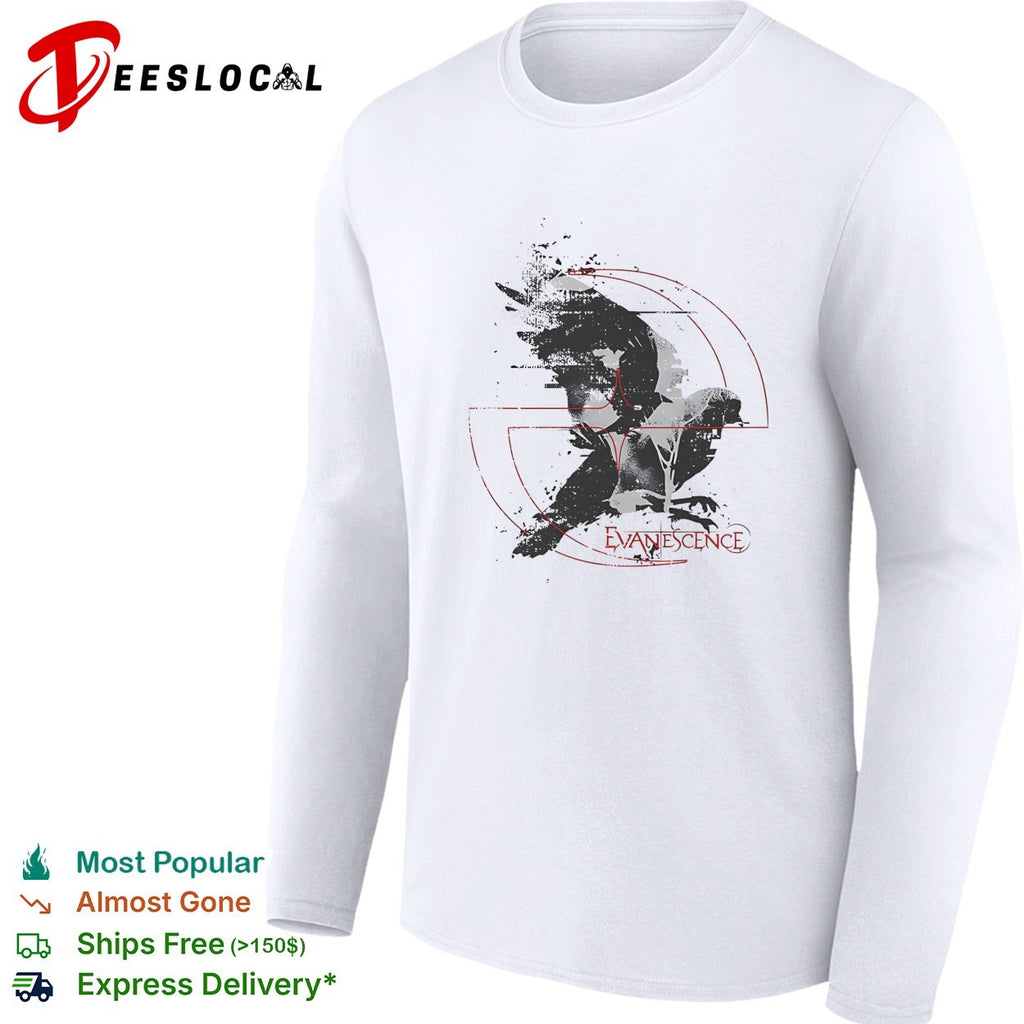 Evanescence raven graphic shirt