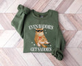 Even Baddies Get Saddies Funny Cat Meme Cat Lover Cat Meme Shirt Funny Cat Meme Shirt T-Shirts, Hoodie, Sweatshirt