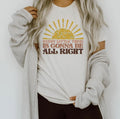Every Little Thing Gonna Be Alright Sunshine Peaches Ultra Soft Graphic Tee Unisex Soft Tee T-shirt for Women or Men...