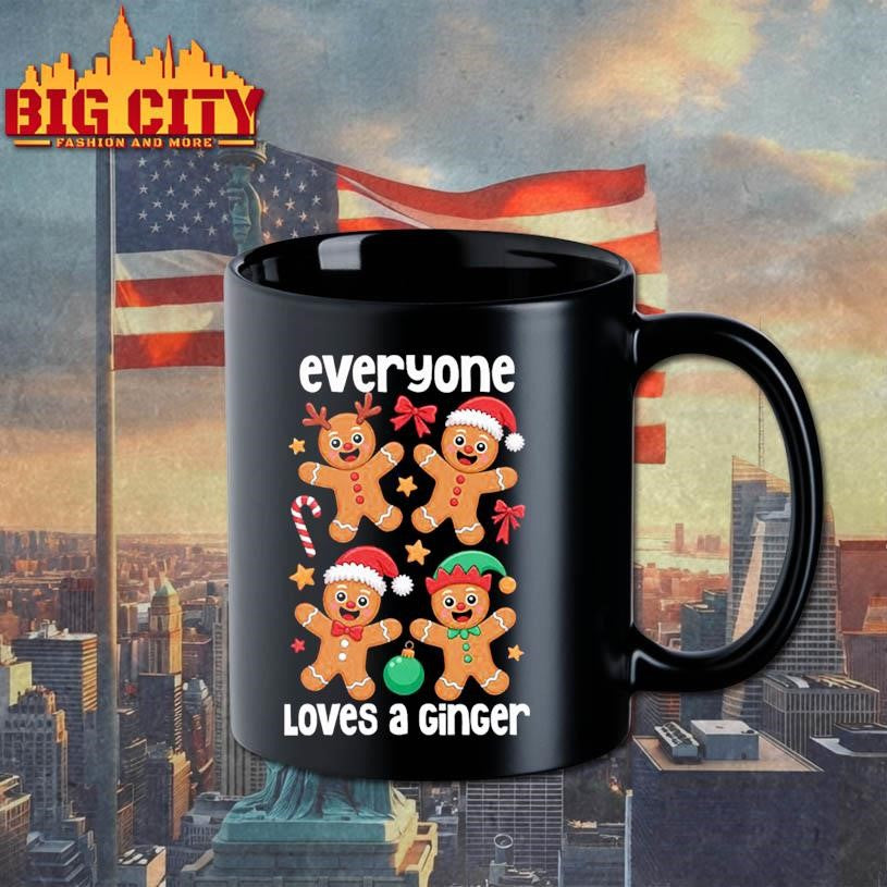 Everyone Loves a Ginger Funny Christmas Holiday Shirt