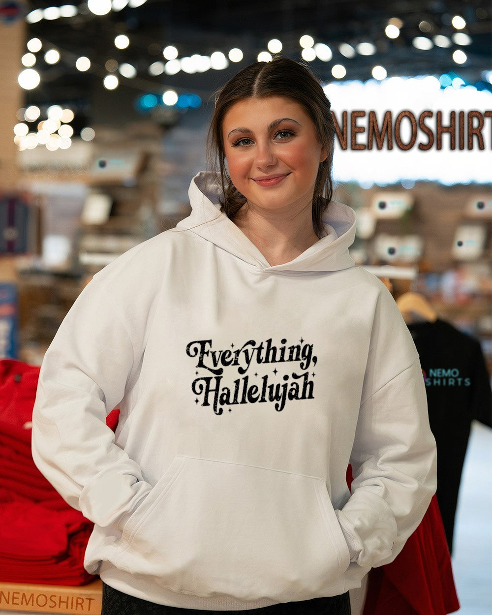 Everything hallelujah text shirt