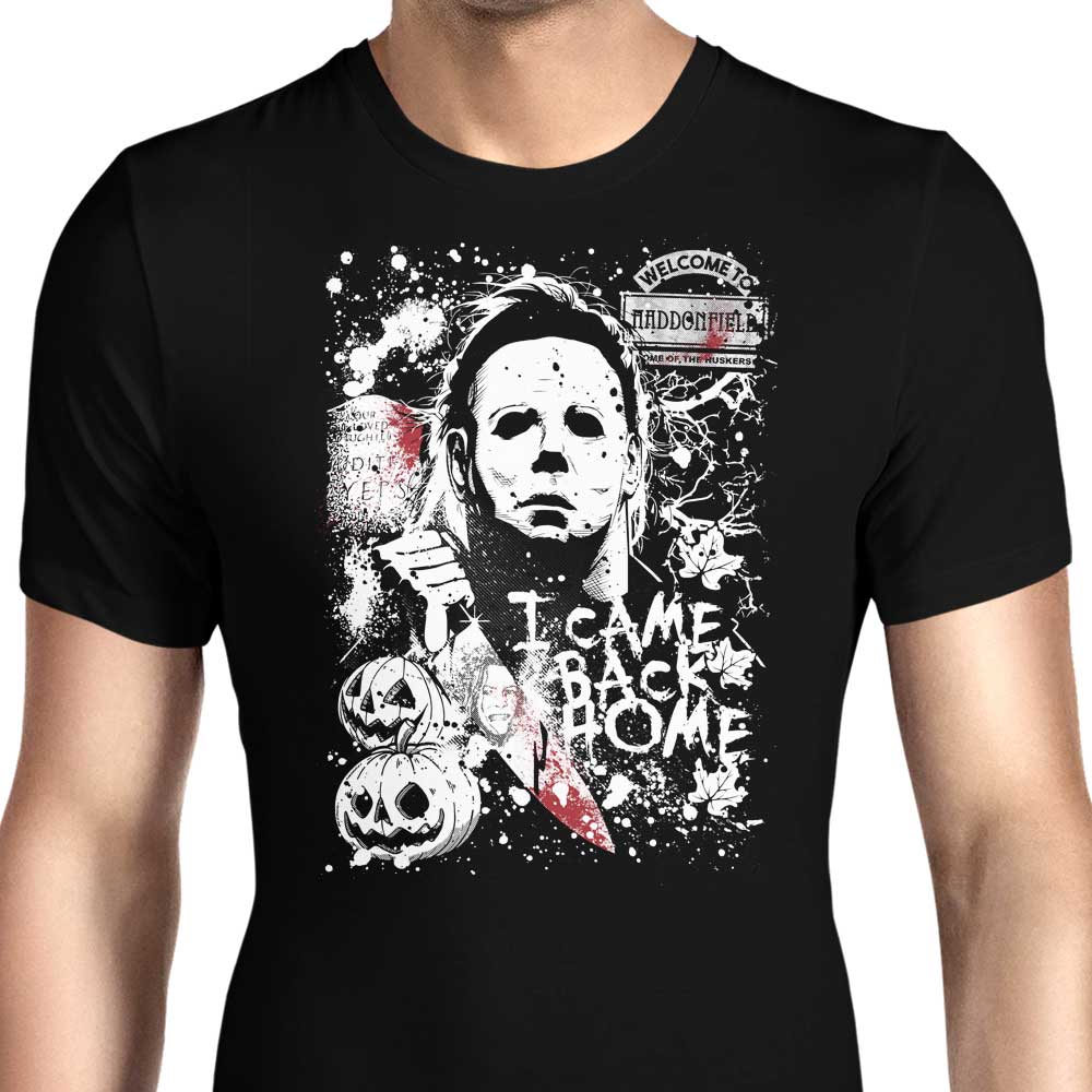 Evil in Haddonfield - Men's Apparel T-Shirts, Hoodie, Sweatshirt | CiraTrend.com (Image 1)