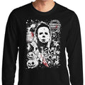 Evil in Haddonfield - Long Sleeve T-Shirt Hoodie, Sweatshirt | CiraTrend.com (Image 1)